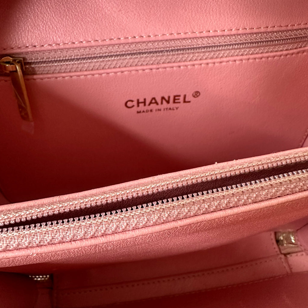 Chanel Filligree Pink Handbag