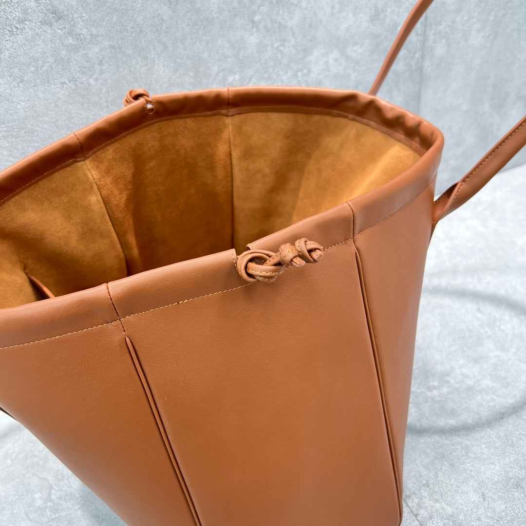 GLAMI Cabas Drawstring Cuir Triomphe Tan For Women 17in/44cm 199973DU3.04LU