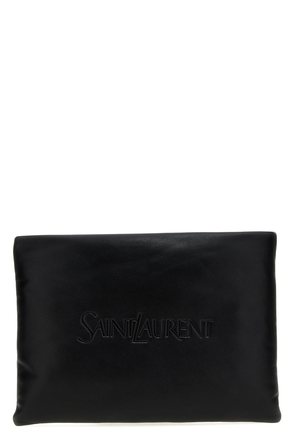 Saint Laurent Men Logo Padded Clutch Bag