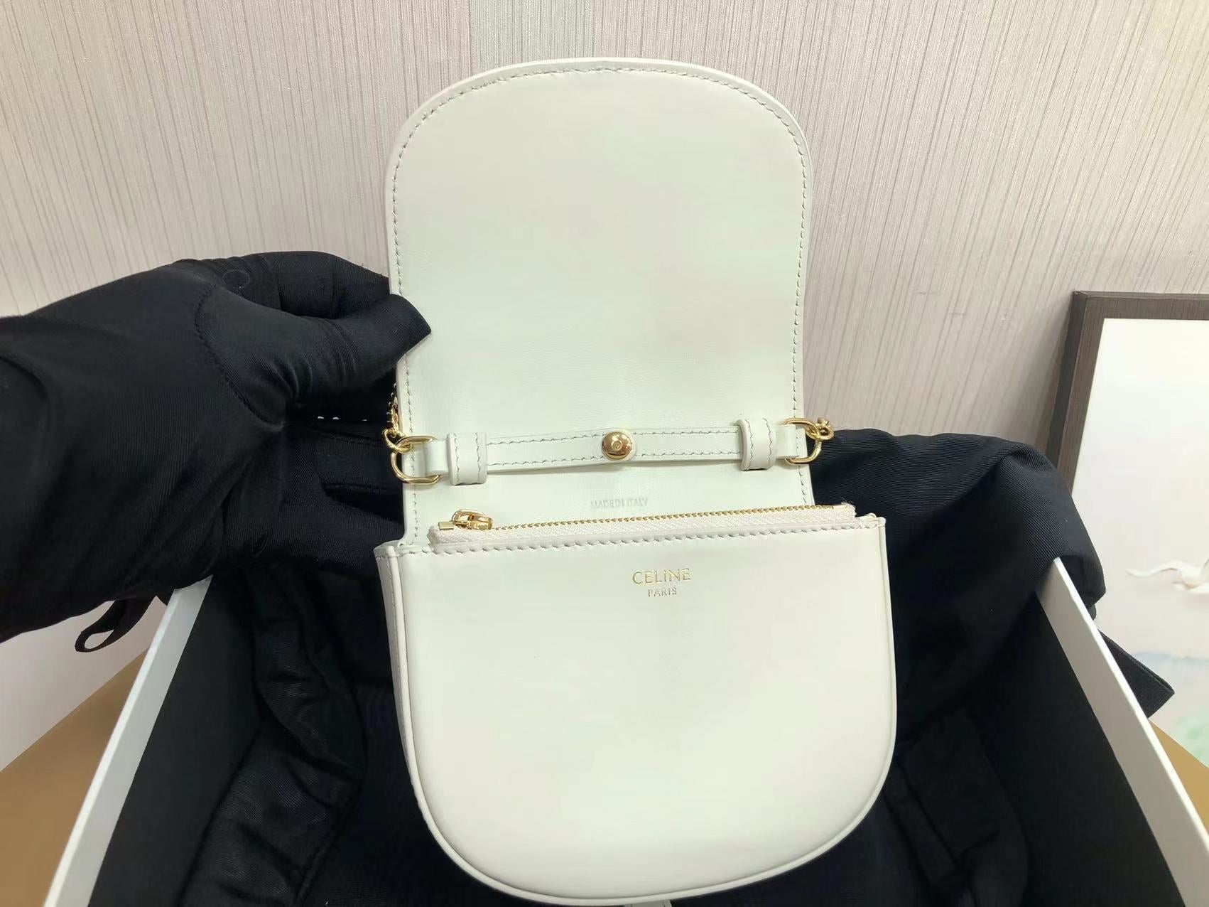 GLAMI Small Bowling Bag White For Women 5.5in/14cm