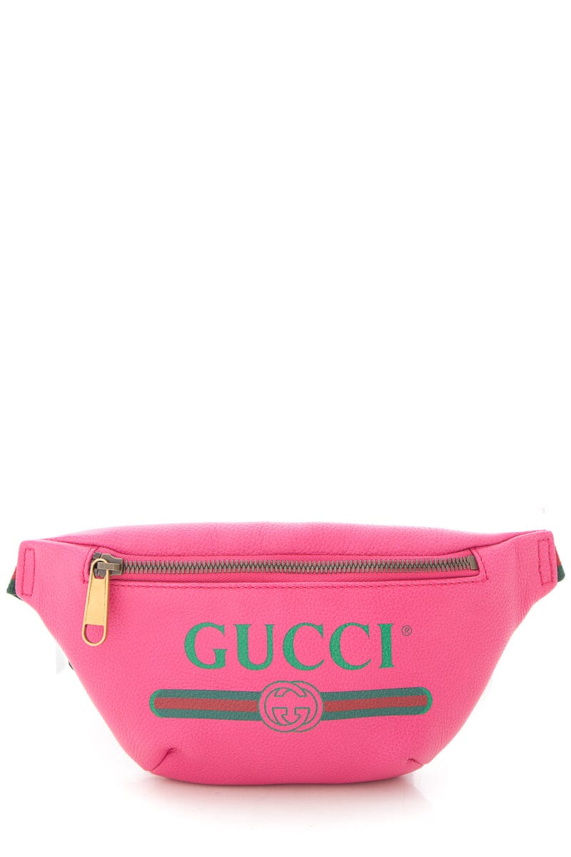 Gucci Pink Bum Bag Logo Belt Bag