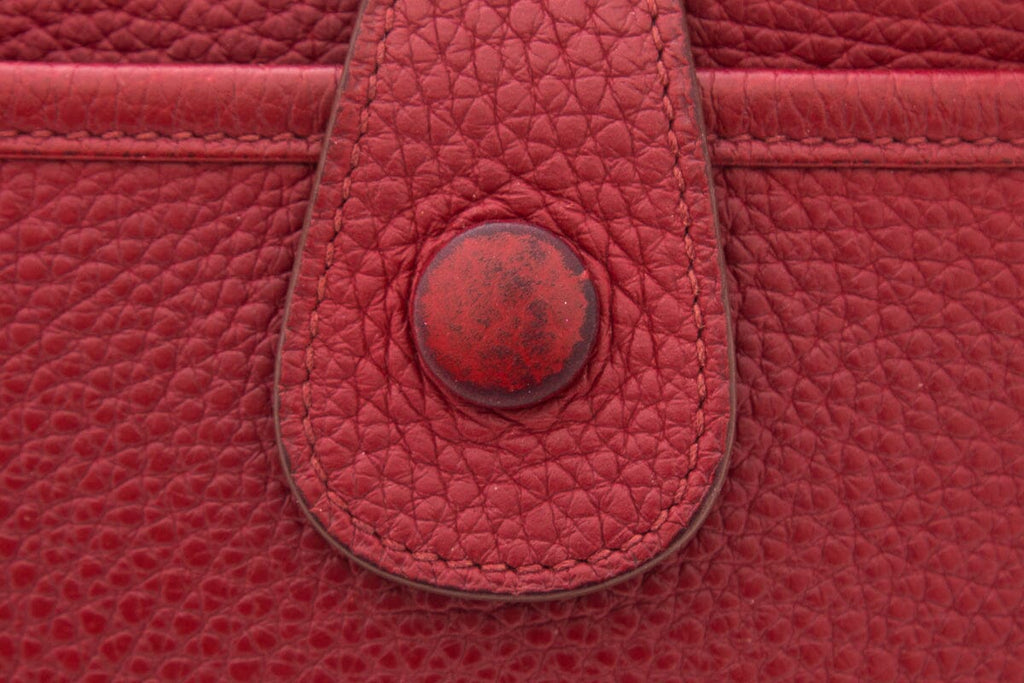 HermÃƒÆ’Ã‚Â¨s Red Evelyne Handbag GM