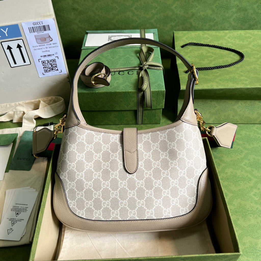 gg Jackie 1961 Small gg Shoulder Bag Beige For Women, Women’s Bags 11in/28cm gg ‎678843 UULAG 9682
