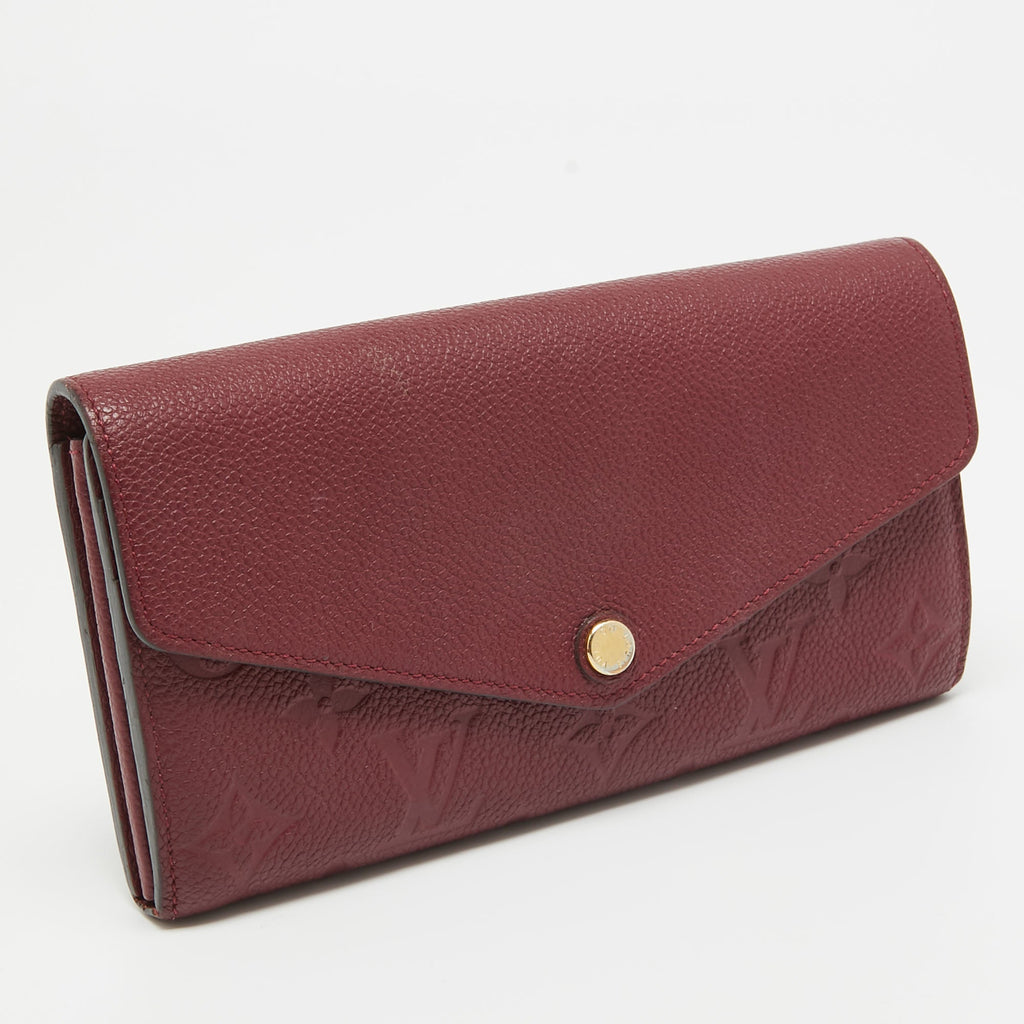 Louis Vuitton Flamme Monogram Empreinte Leather Sarah Wallet