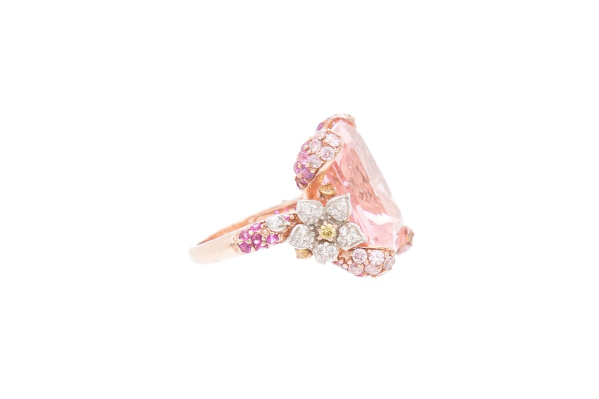 Anabele Chan Pink 18K Rose Gold, White Gold & Rhodium Vermeil Ring