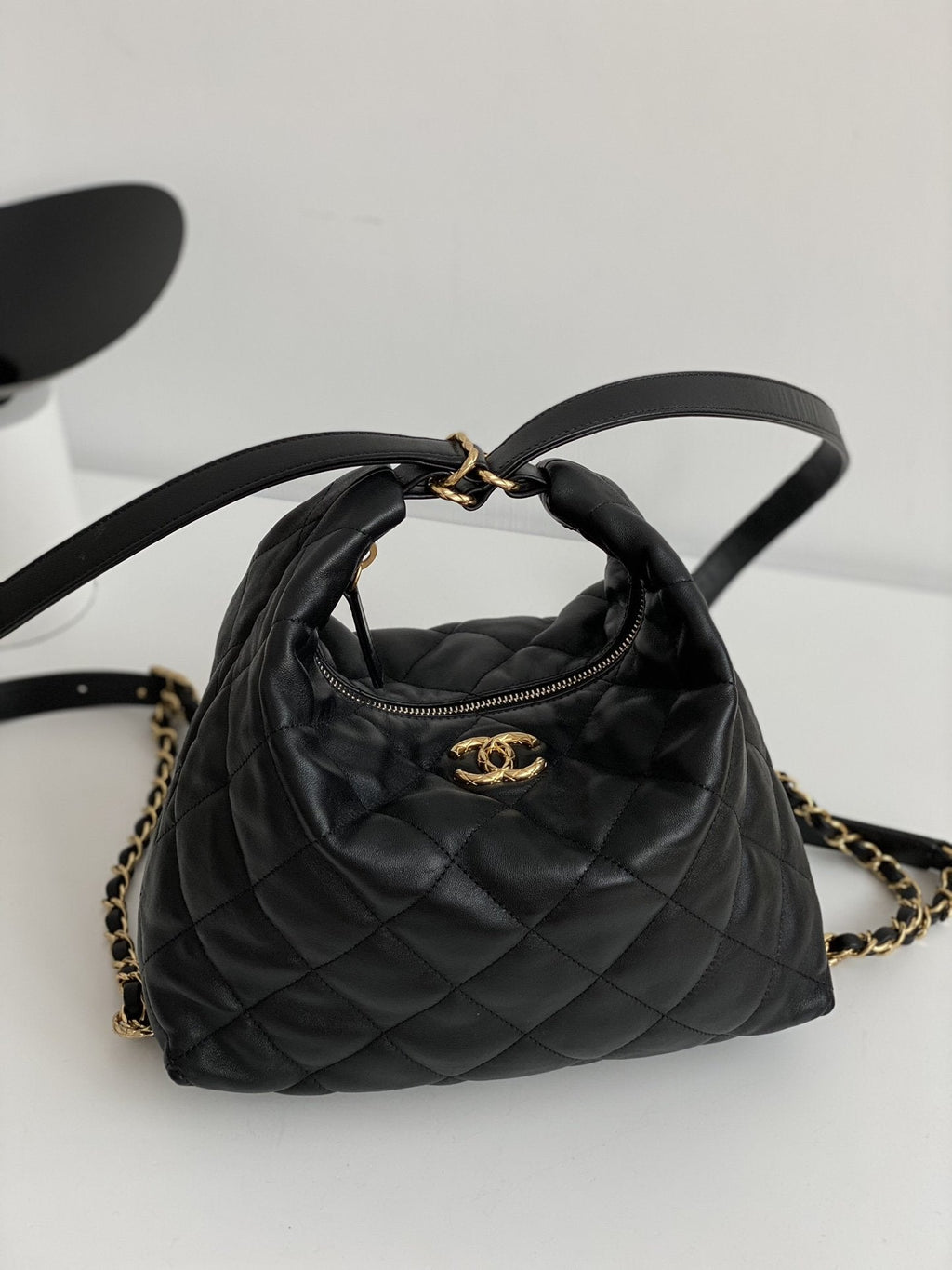 CHLMaxi Hobo Bag Black For Women, Women’s Bags 13.7in/35cm AS3488 B08857 94305