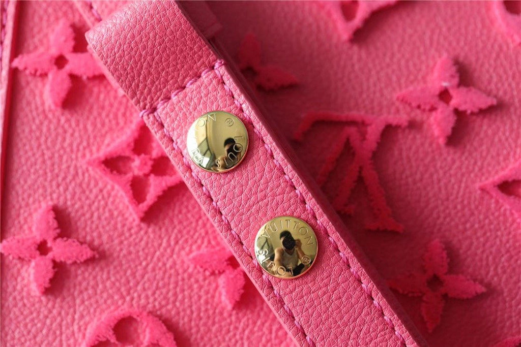 LV Mini Dauphine Monogram GlamIuo Pink For Women,  Shoulder And Crossbody Bags 7.9in/20cm LV M20747