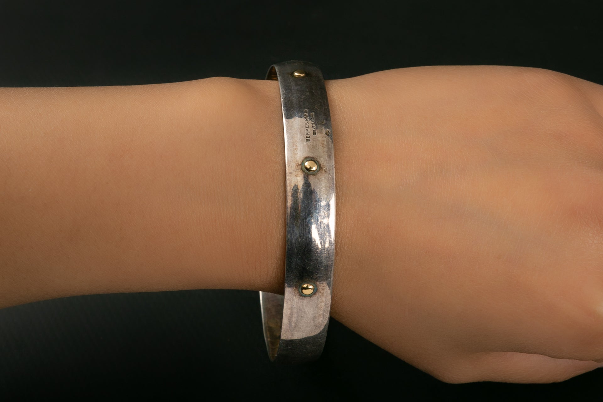 Bracelet jonc en argent HermÃƒÆ’Ã‚Â¨s