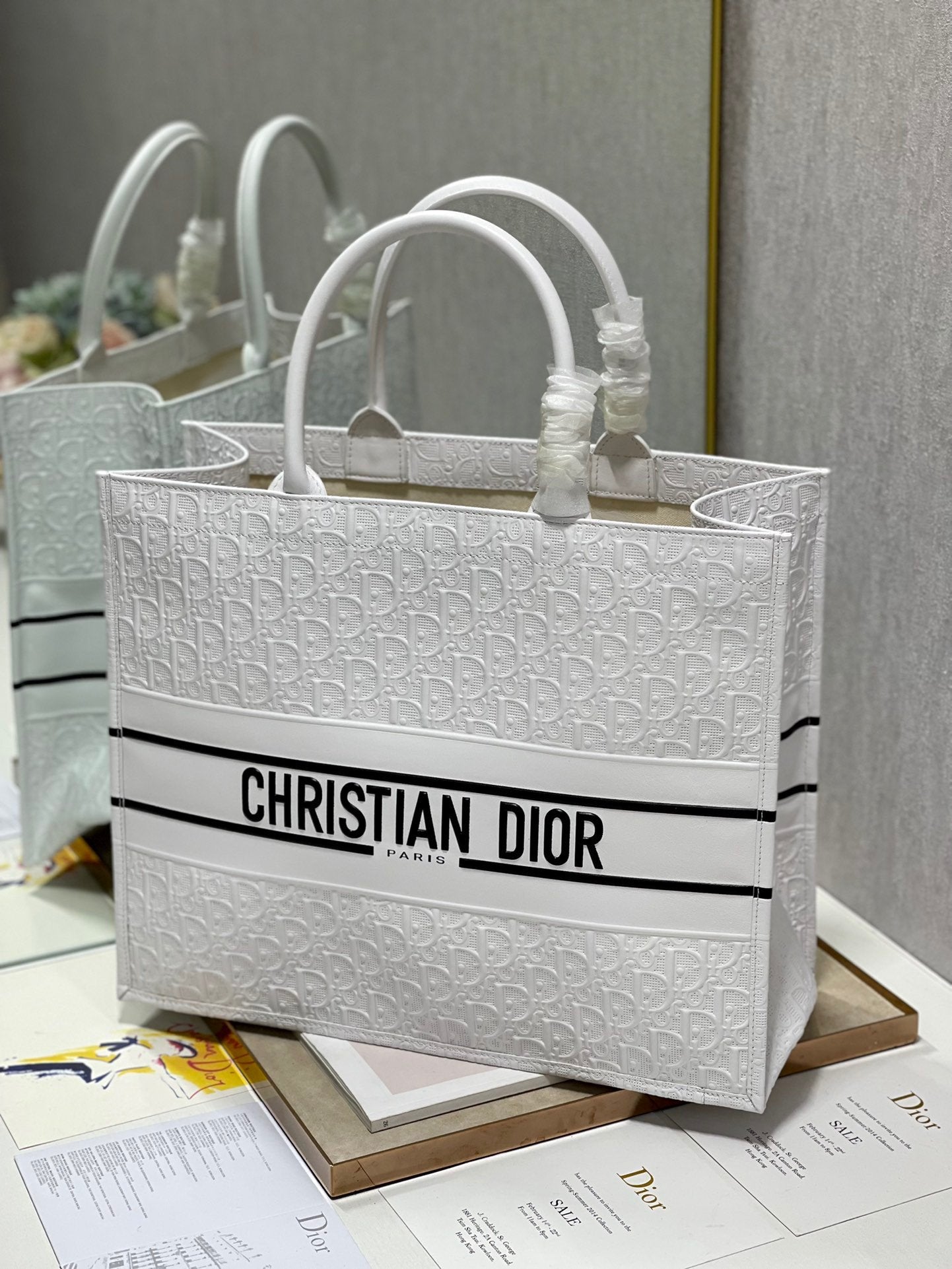 GLAMI Large Book Tote White, For Women, WomenÃ¢â‚¬â„¢s Handbags 16.5in/42cm CD