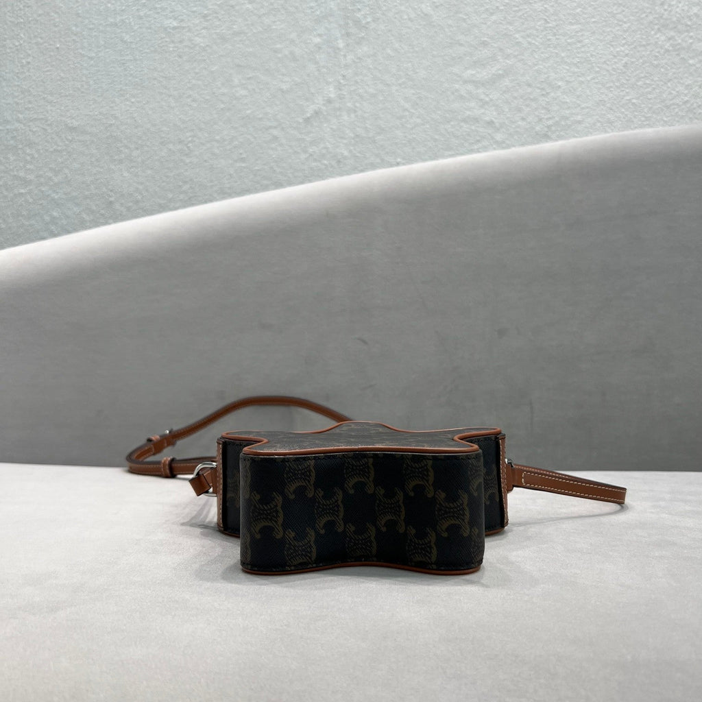 GLAMI Small Etoile In Triomphe Canvas Brown For Women 7in/18cm 198762BZJ.04LI