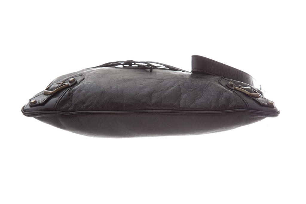 Balenciaga Black City Bag Wristlet