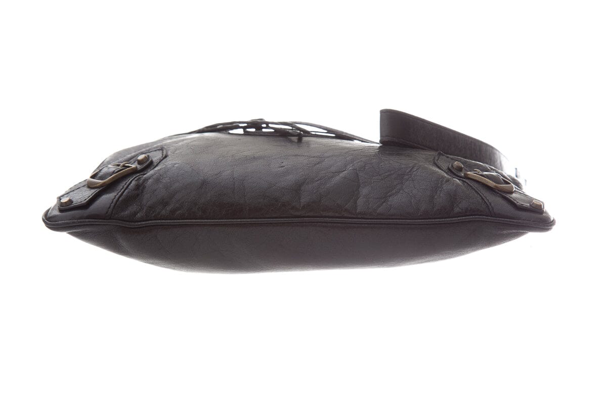 Balenciaga Black City Bag Wristlet