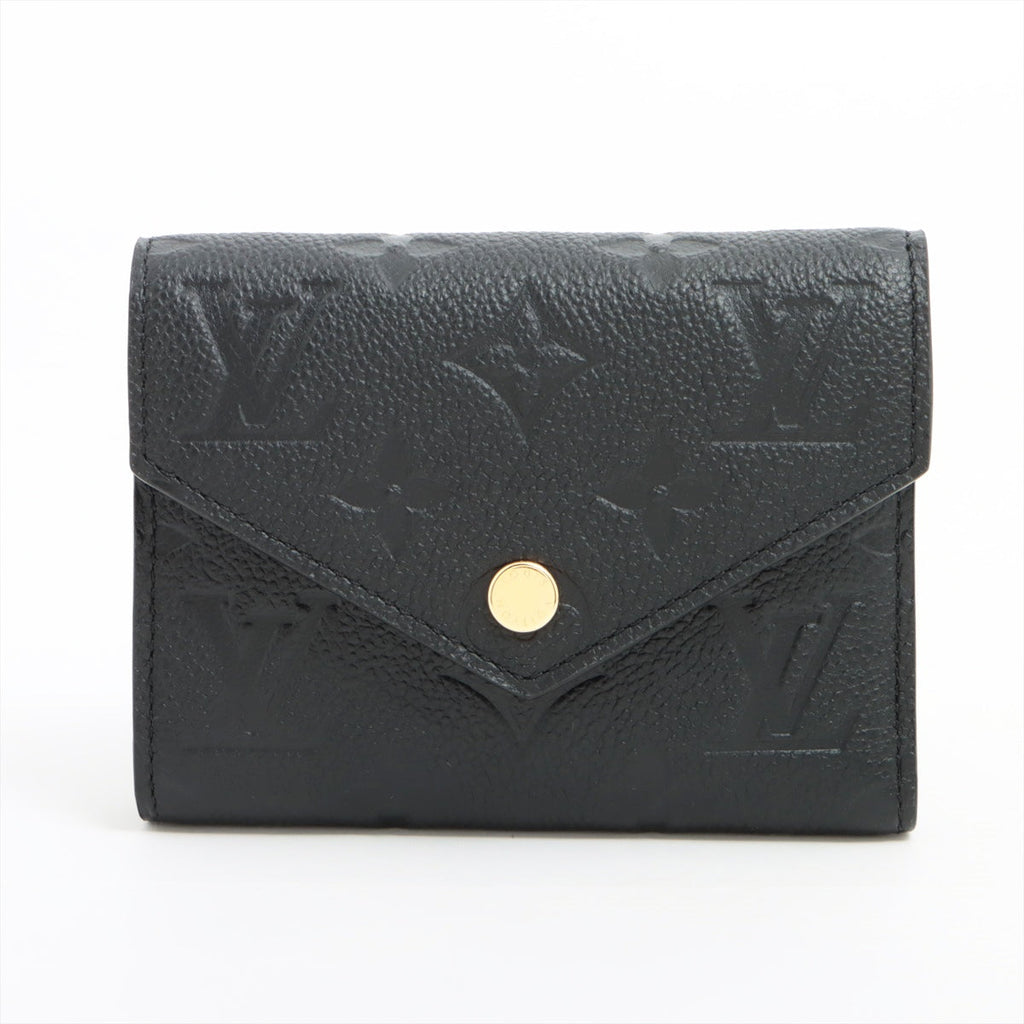 Louis Vuitton Amplant Portefolio Victoria M64060 Noir Compact Wallet