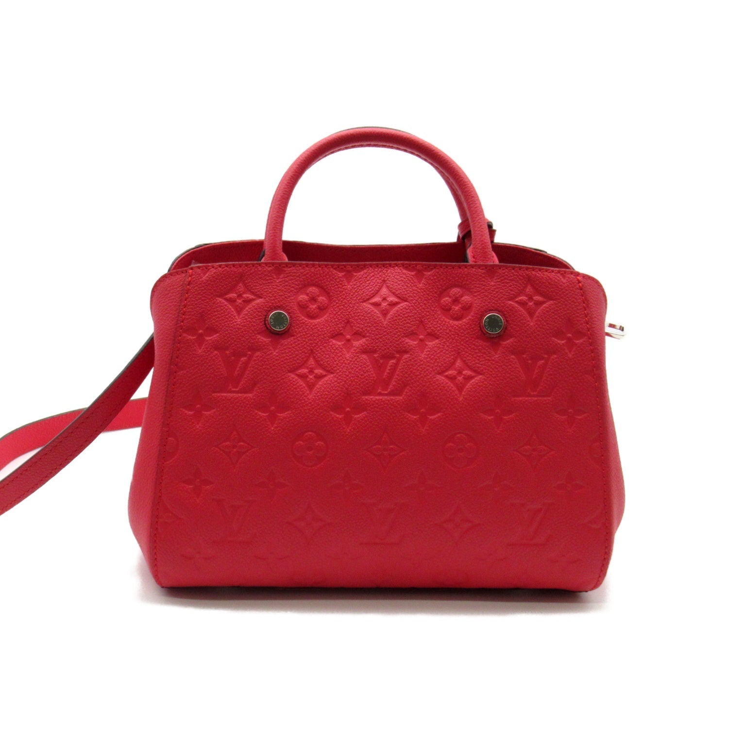 Louis Vuitton Montaigne BB Shoulder Bag Leather Monogram Emplant  Pink M54199