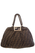 Fendi Brown Zucca Mia Shoulder Handbag