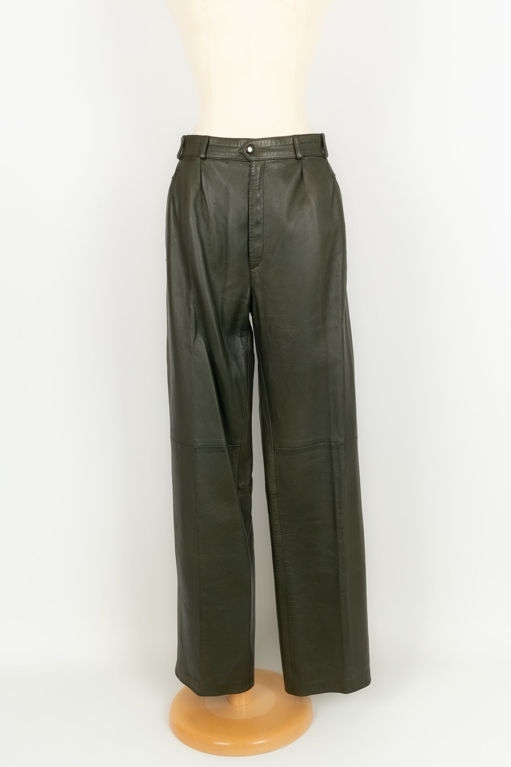 Pantalon en cuir HermÃƒÆ’Ã‚Â¨s 2009