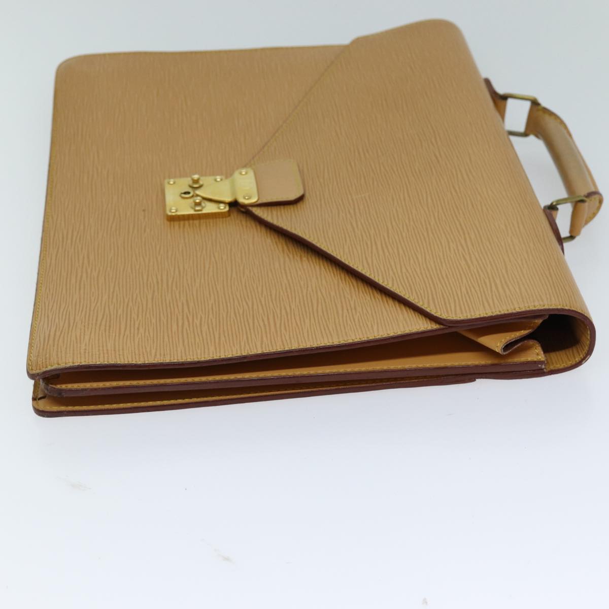 Louis Vuitton Epi Serviette Conseiller Briefcase Beige