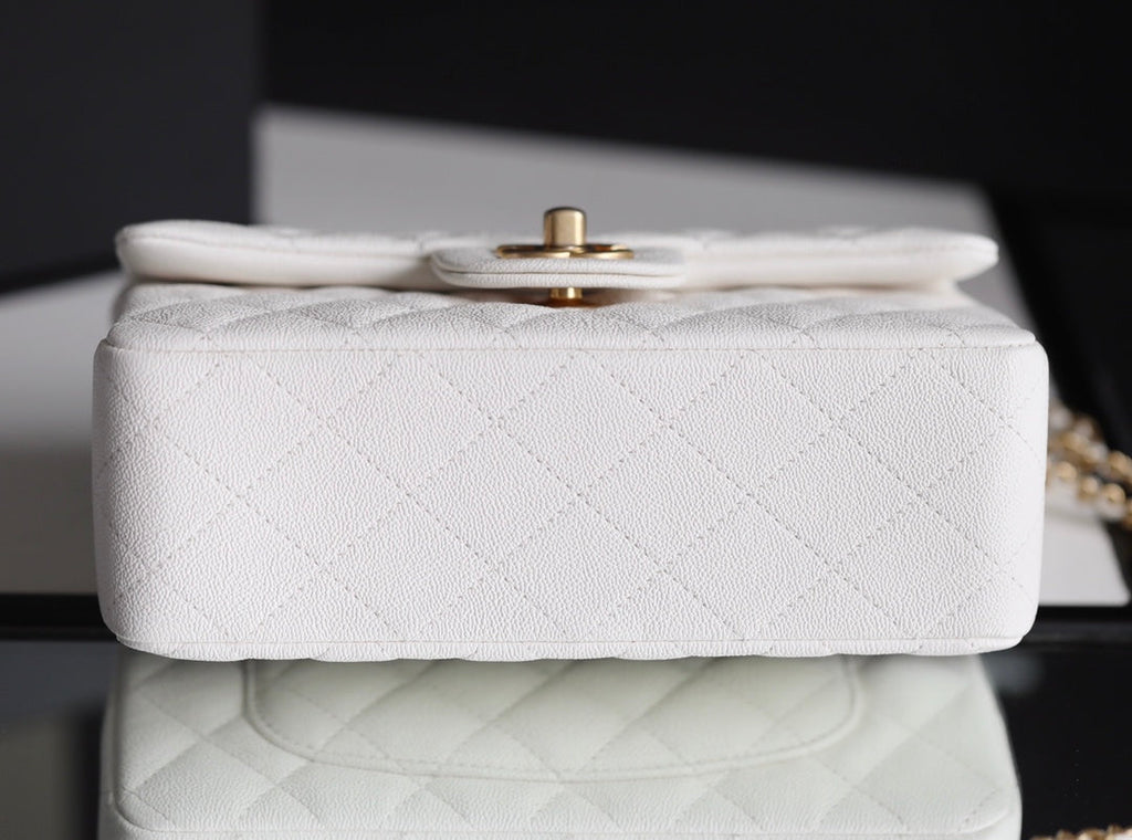 CHLMini GlamIapbag With Top Handle White For Women 7.8in/20cm