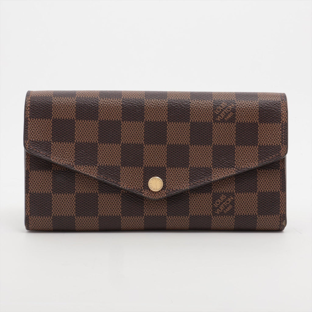 Louis Vuitton Damier Portefoliosara N63209 Brown Long Wallet