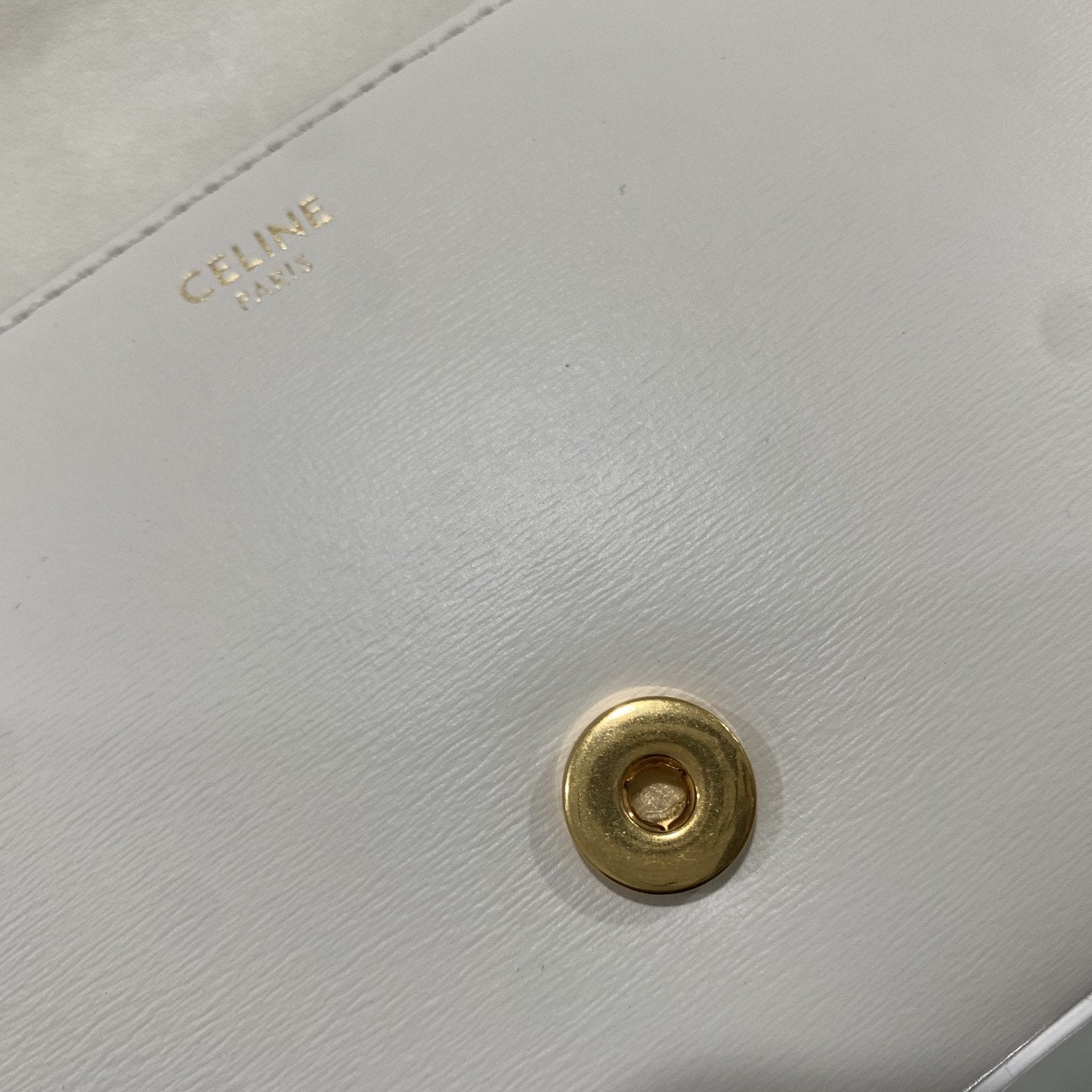 GLAMI Chain Shoulder Bag Cuir Triomphe White For Women 7.9in/20cm