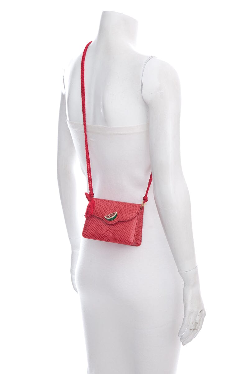 Judith Leiber Red Watermelon Detail Clutch NWT