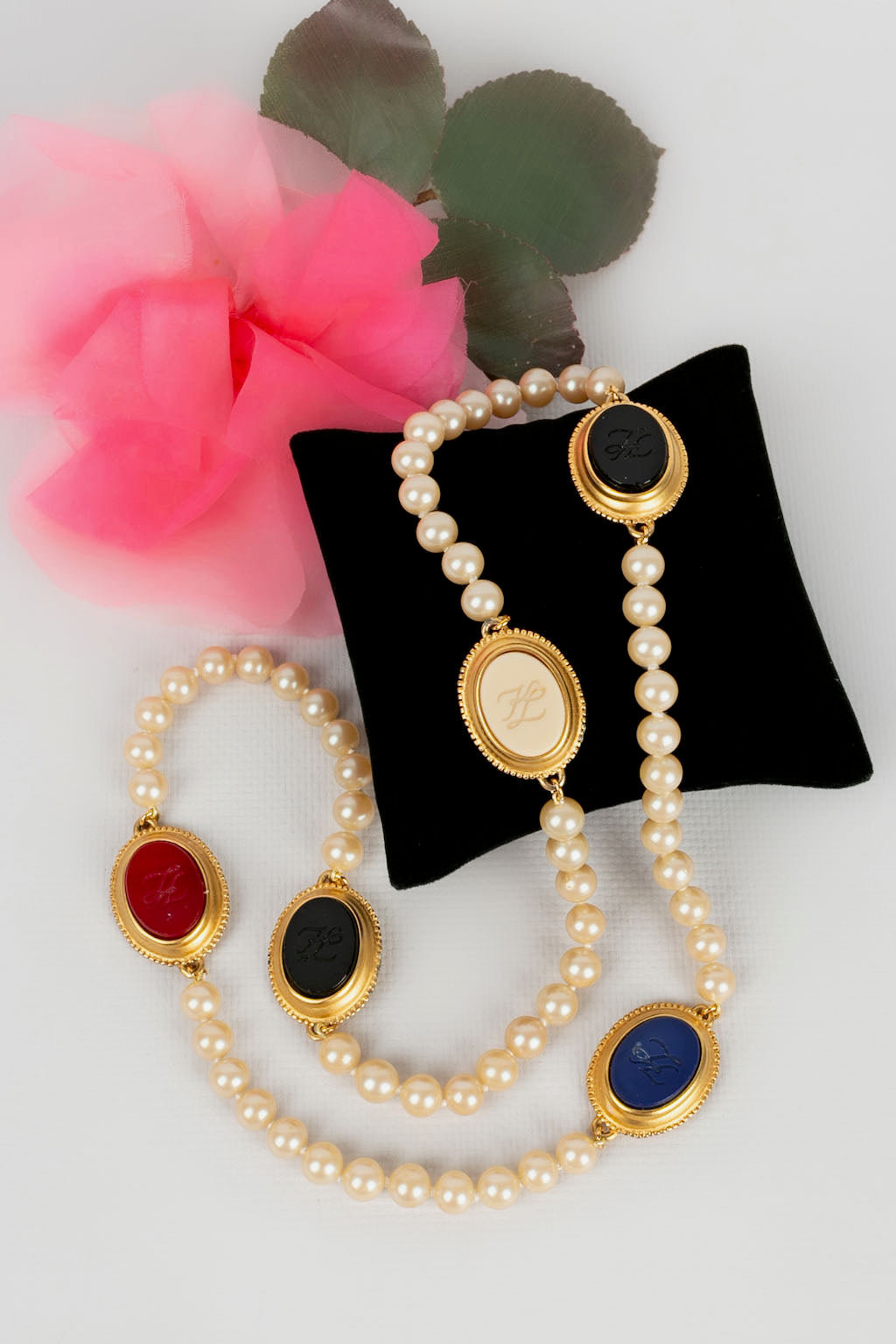 Collier de perles Karl Lagerfeld