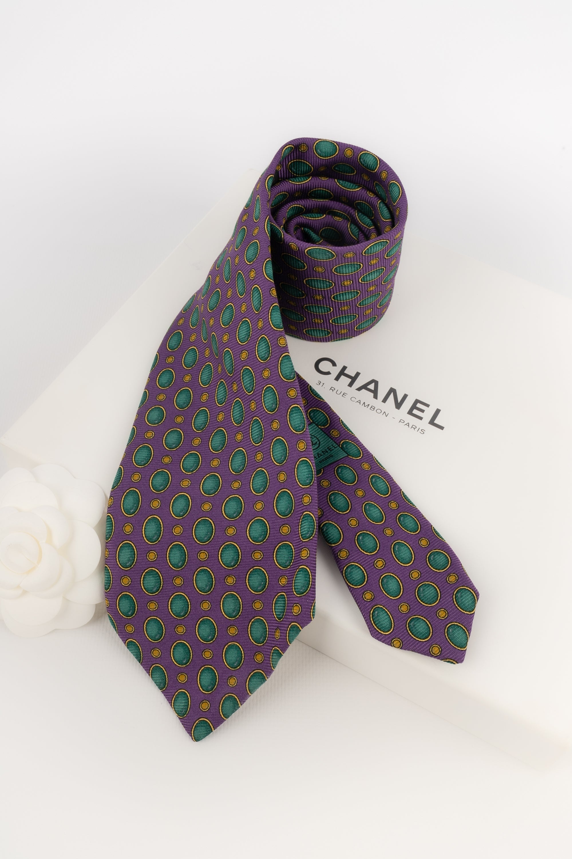Cravate en soie Chanel