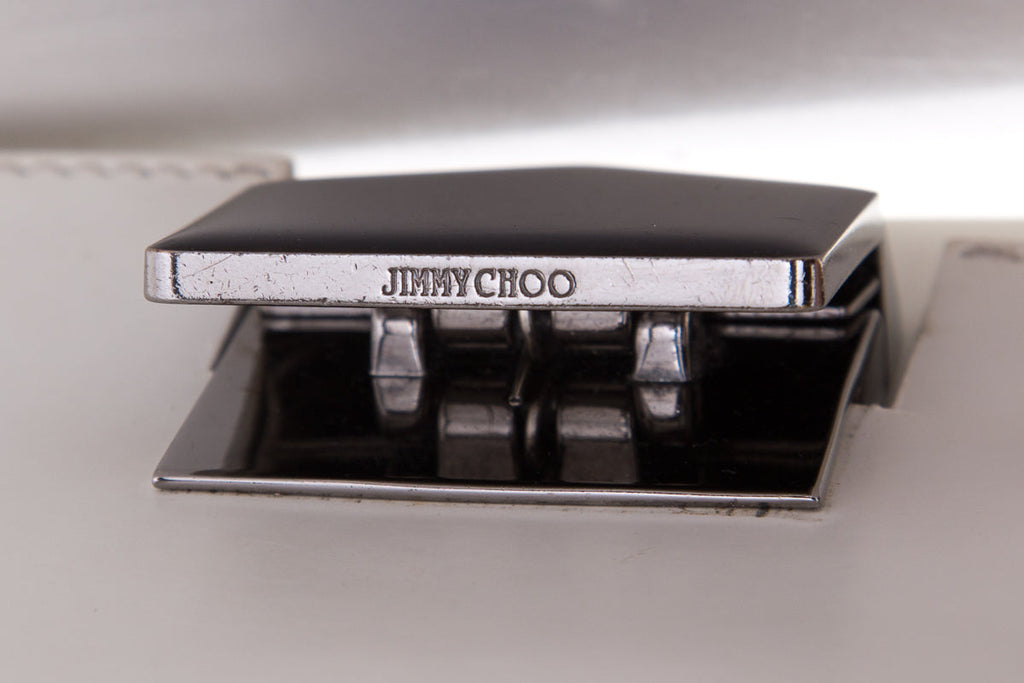 Jimmy Choo White Varenne Quad Cross-Body
