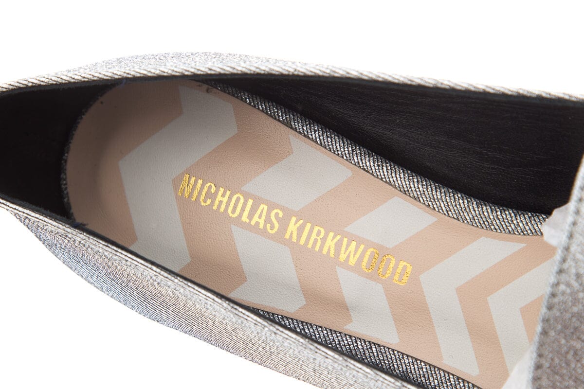 Nicholas Kirkwood Silver Flats SZ 39