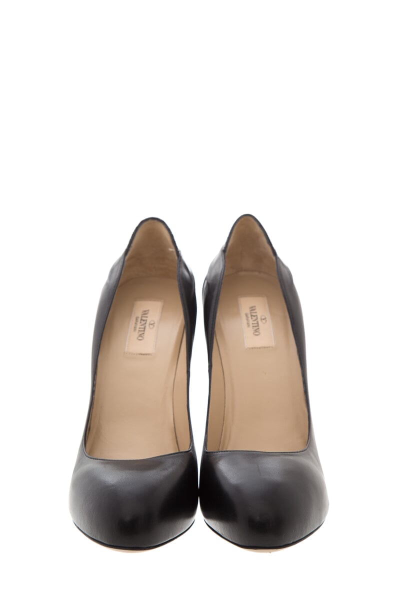Valentino Black Bow Crystal Heel Pumps SZ 40