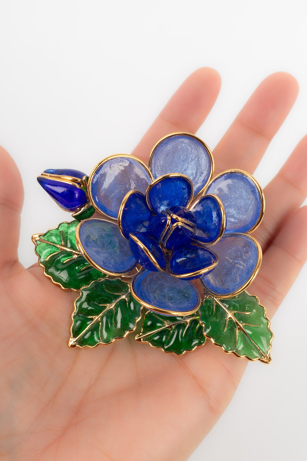 Broche / Pendentif en pÃƒÆ’Ã‚Â¢te de verre Augustine