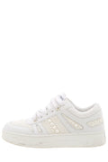 Jimmy Choo White Pearl Lace Up Sneakers SZ 39.5