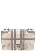 Chanel Gold & Gray Python 2012 Handbag