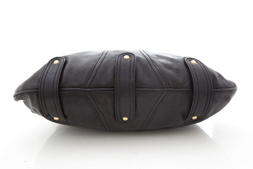 Valentino Black Vlogo Leather Handbag