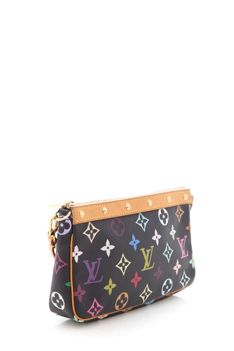 Louis Vuitton X Takasgi Murakami 2003 Multicolor Canvas Monogram Pochette
