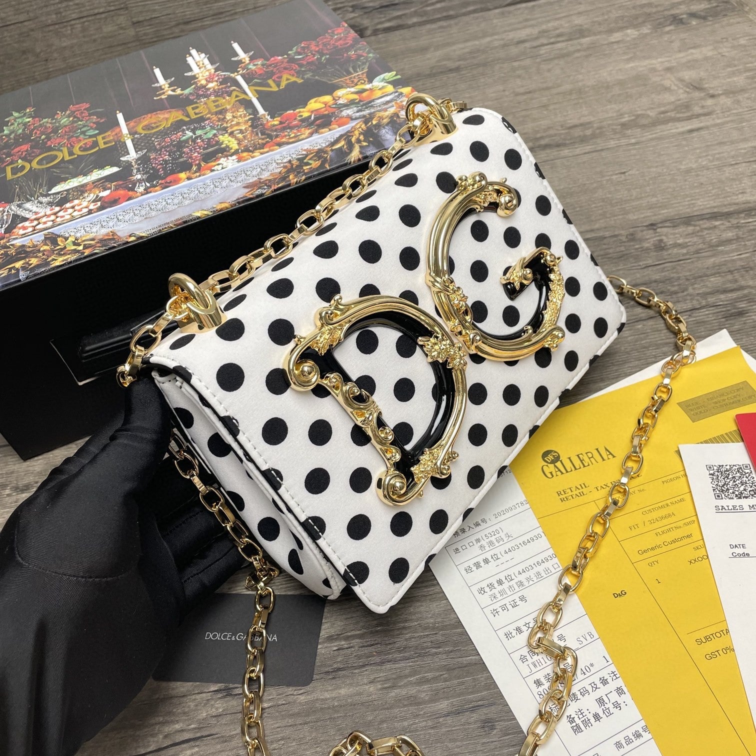 GLAMI GLAMI Girls CrossBody Bag With Polka Dots White For Women 8.3in/21cm GLAMI