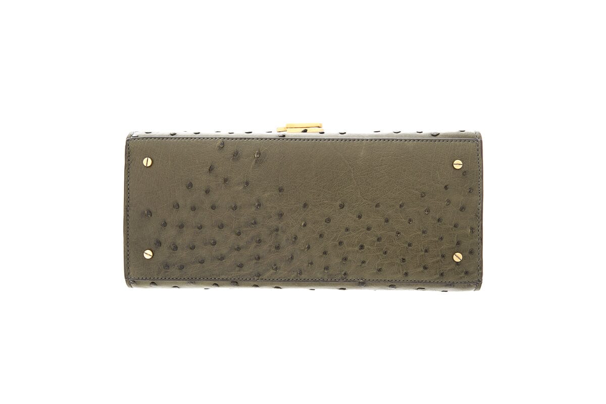 Saint Laurent Green Cassandra Medium Handbag