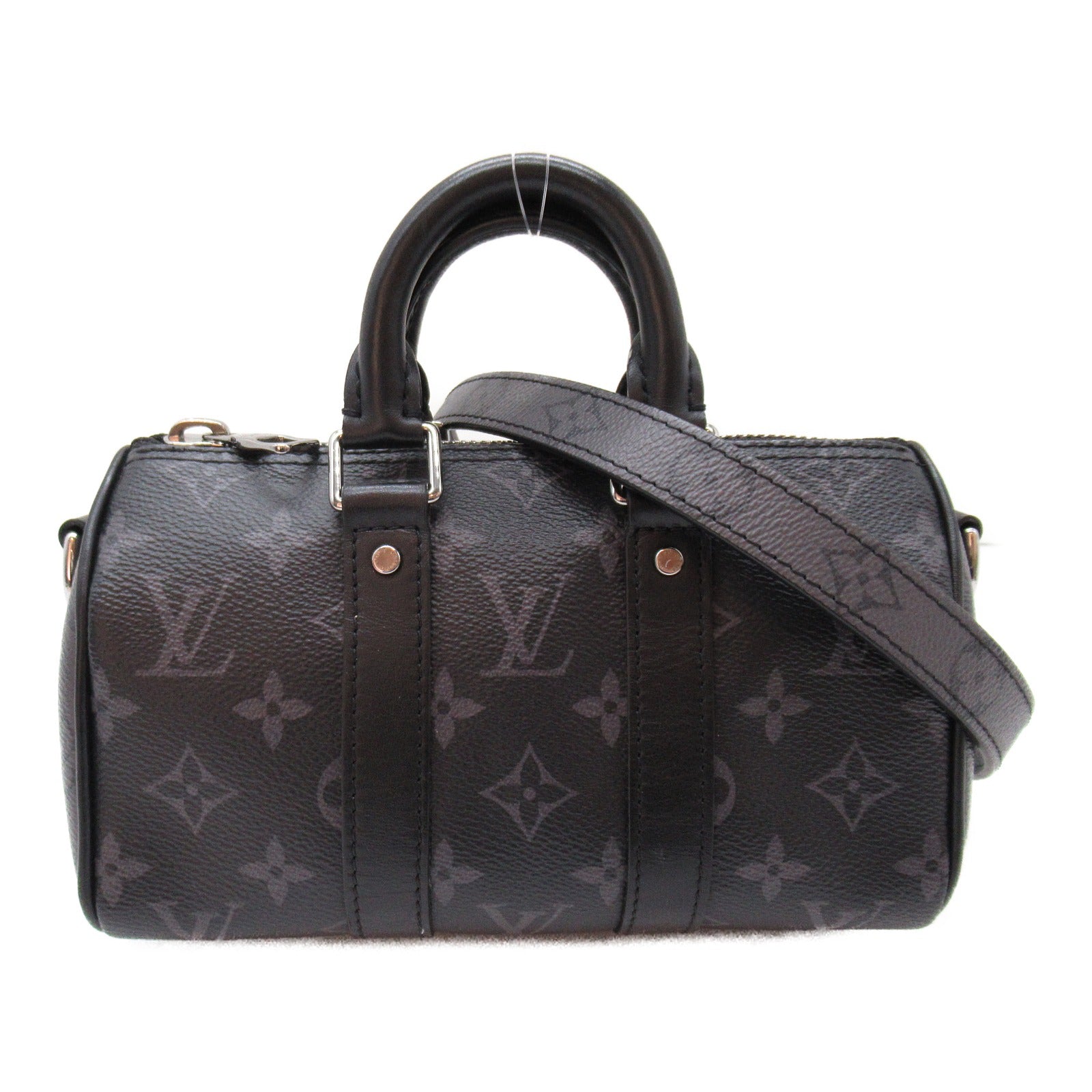 Louis Vuitton Louis Vuitton Keepall XS Boston Bag PVC Coated Linen Monogram   Black M45947