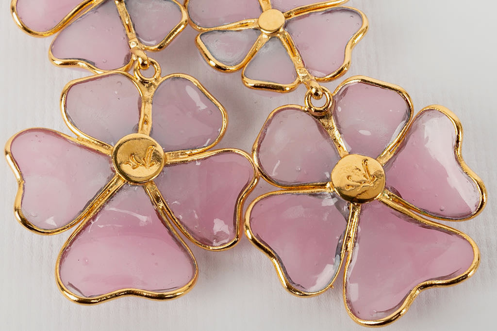 Boucles d'oreilles fleurs Augustine