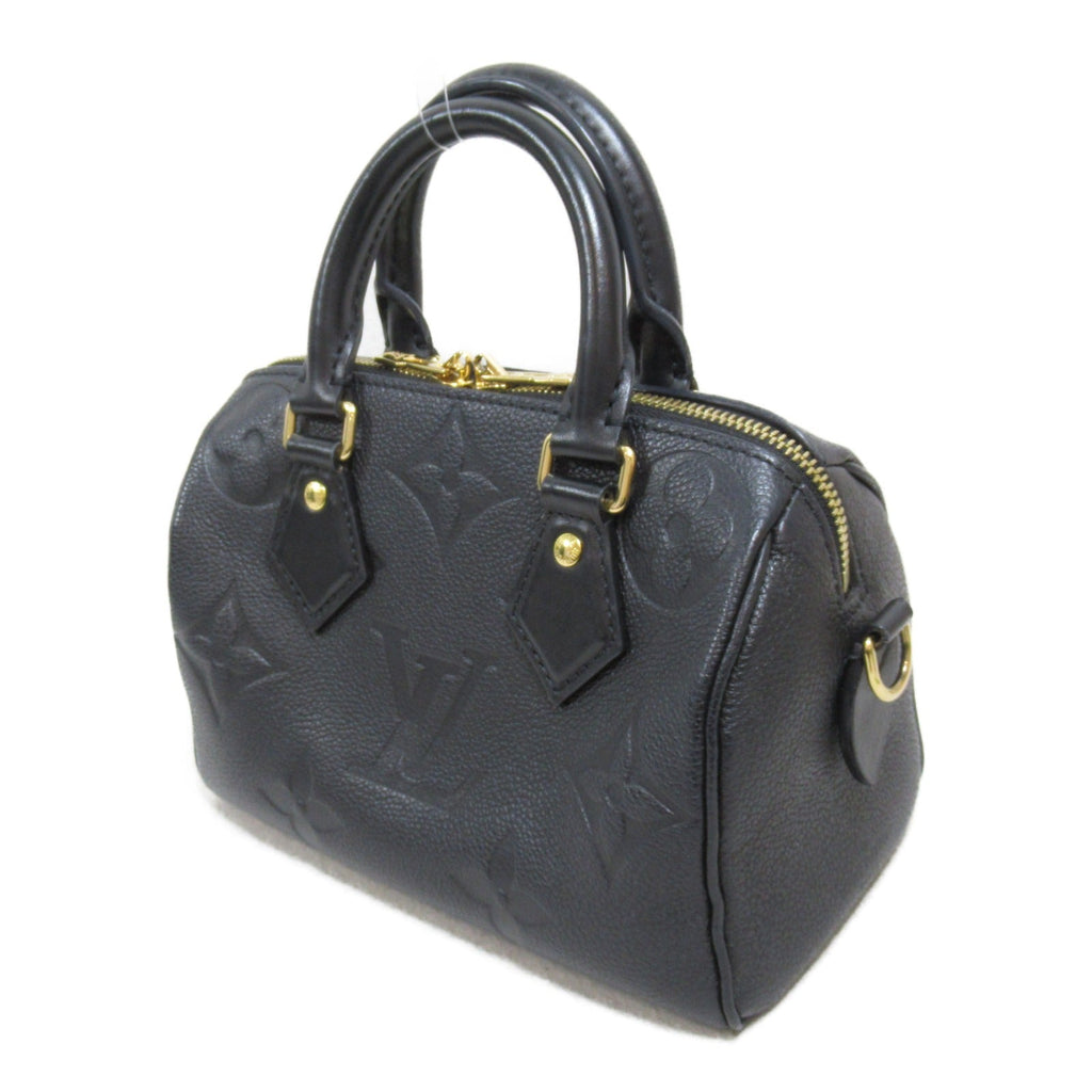 Louis Vuitton Speedy Bandrier 20 2w Shoulder Bag 2way Shoulder Bag Leather Monogram Emplant  Black M58953