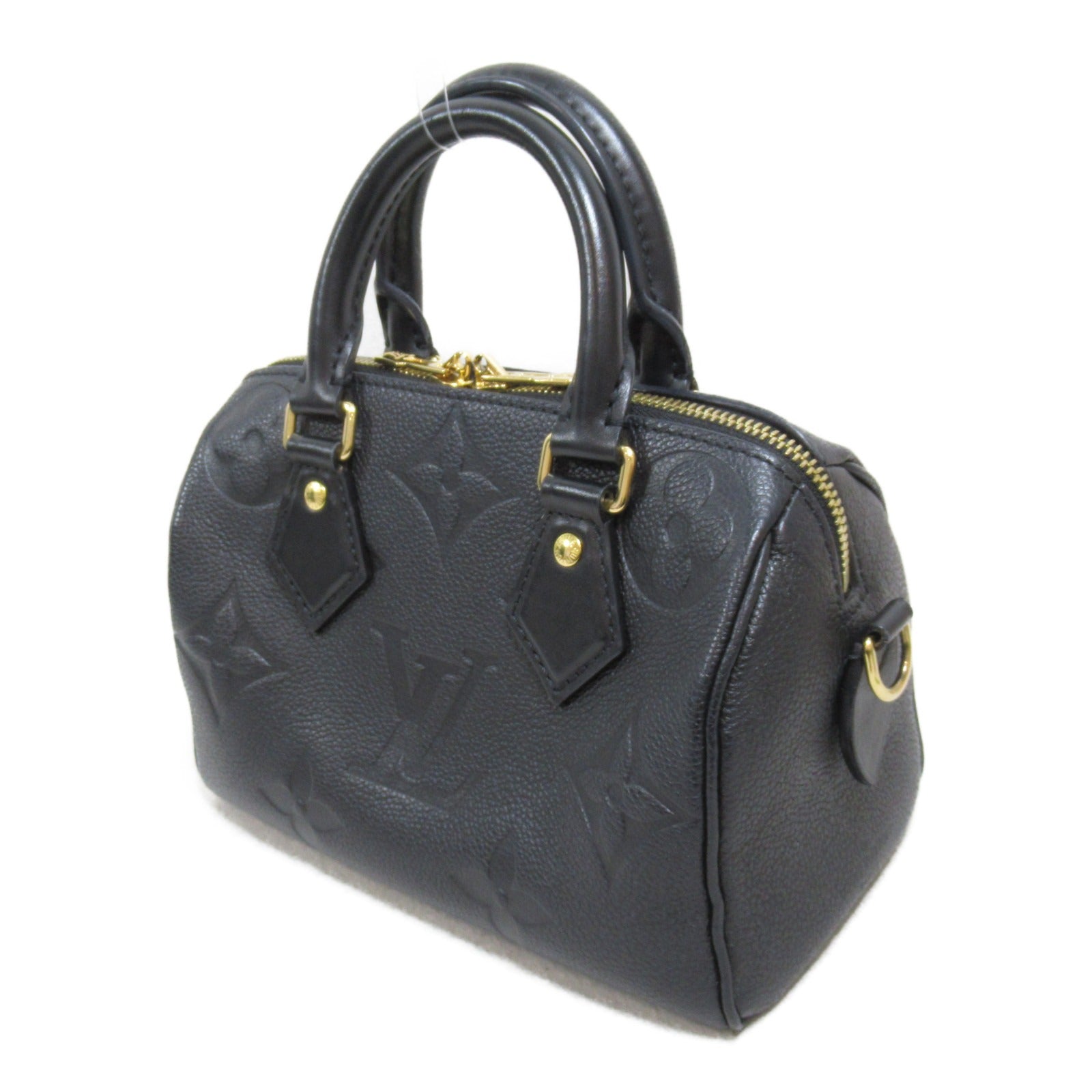 Louis Vuitton Speedy Bandrier 20 2w Shoulder Bag 2way Shoulder Bag Leather Monogram Emplant  Black M58953