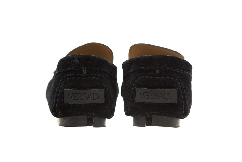 Versace "La Medusa" Black Moccasins SZ 10