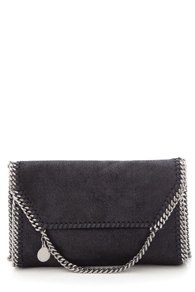 Stella McCartney Black & Silver Shaggy Deer Mini Falabella Cross-Body