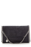 Stella McCartney Black & Silver Shaggy Deer Mini Falabella Cross-Body