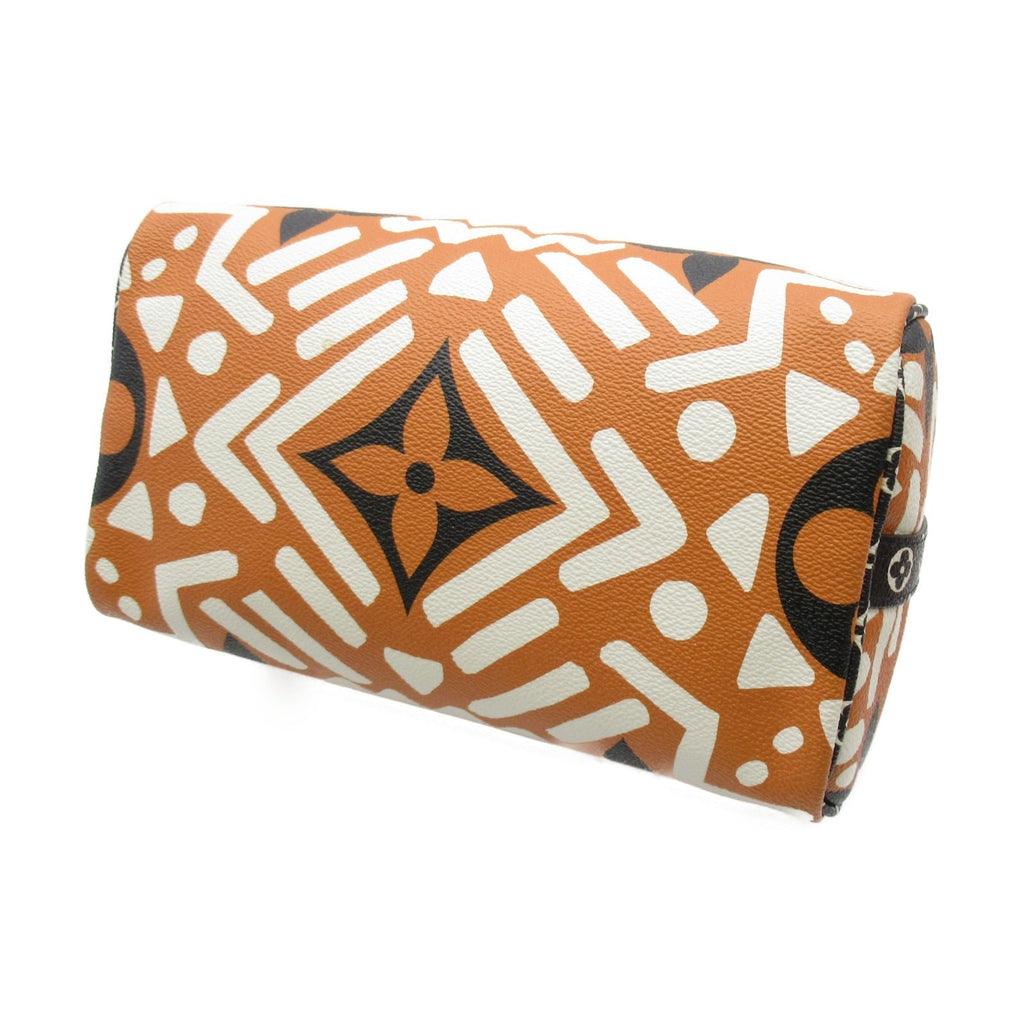 Louis Vuitton Louis Vuitton Speedy Bandrier 25 2w Shoulder Bag PVC Coated Canvas LV Crafty  Orange / Black M56588