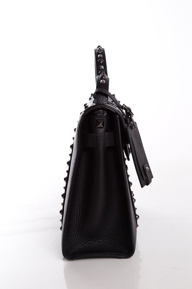 Valentino My Rockstud Rolling Black Handbag