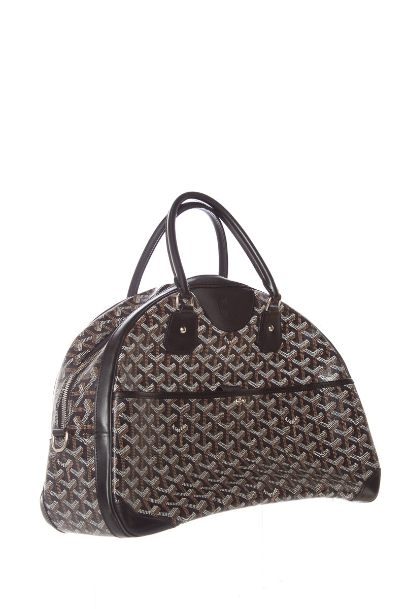 Goyard Goyardine Black St. Jeanne PM Handbag