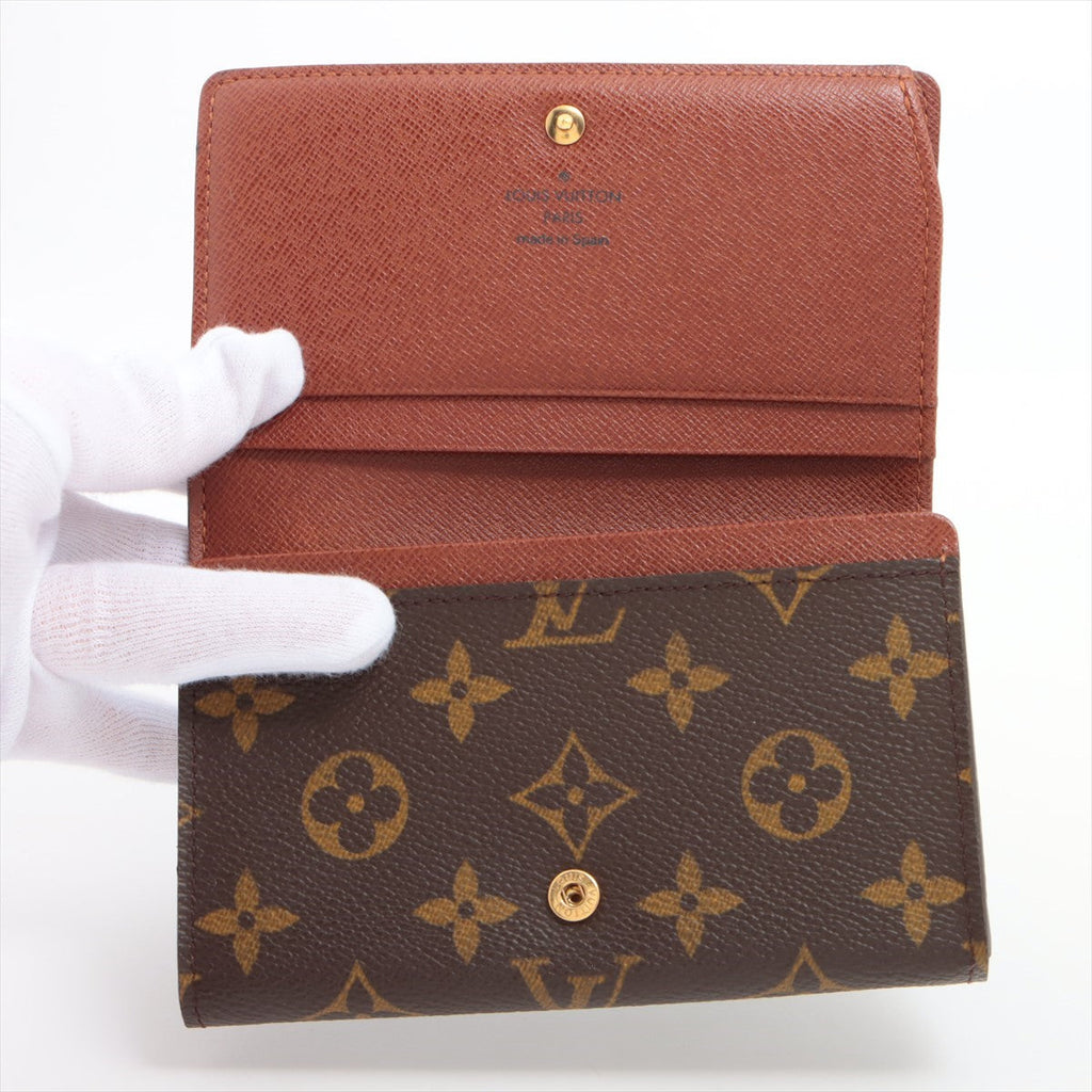Louis Vuitton Monogram Portefolio Tresor M61736 Compact Wallet