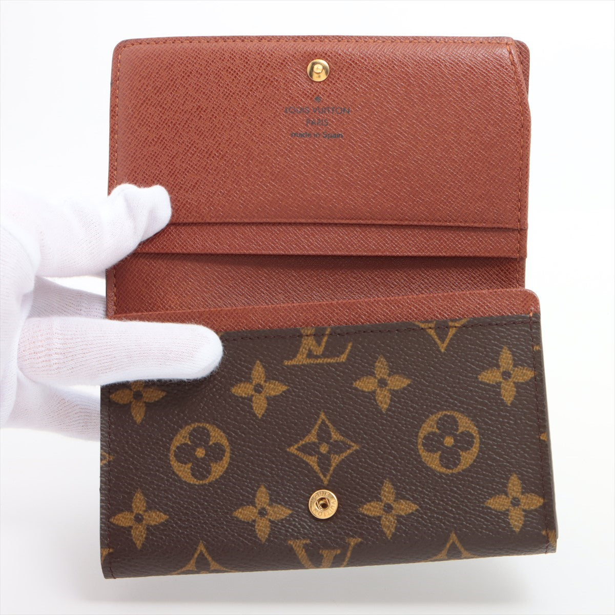 Louis Vuitton Monogram Portefolio Tresor M61736 Compact Wallet