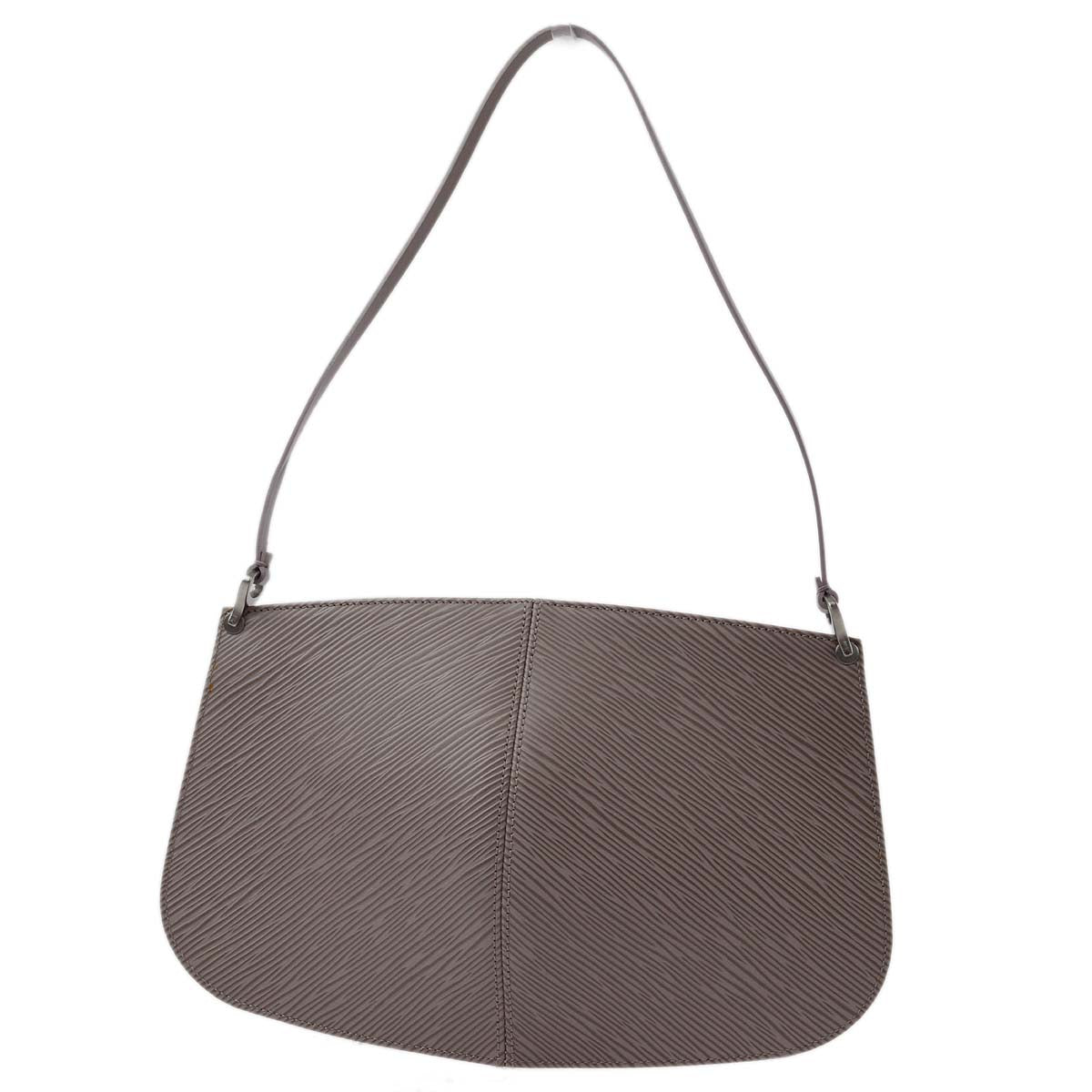 Louis Vuitton 2001 Purple Epi Pochette Demi-lune Handbag M5262B